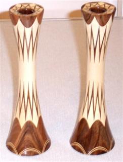 The monthly winner. Pair of candle sticks by Howard Overton